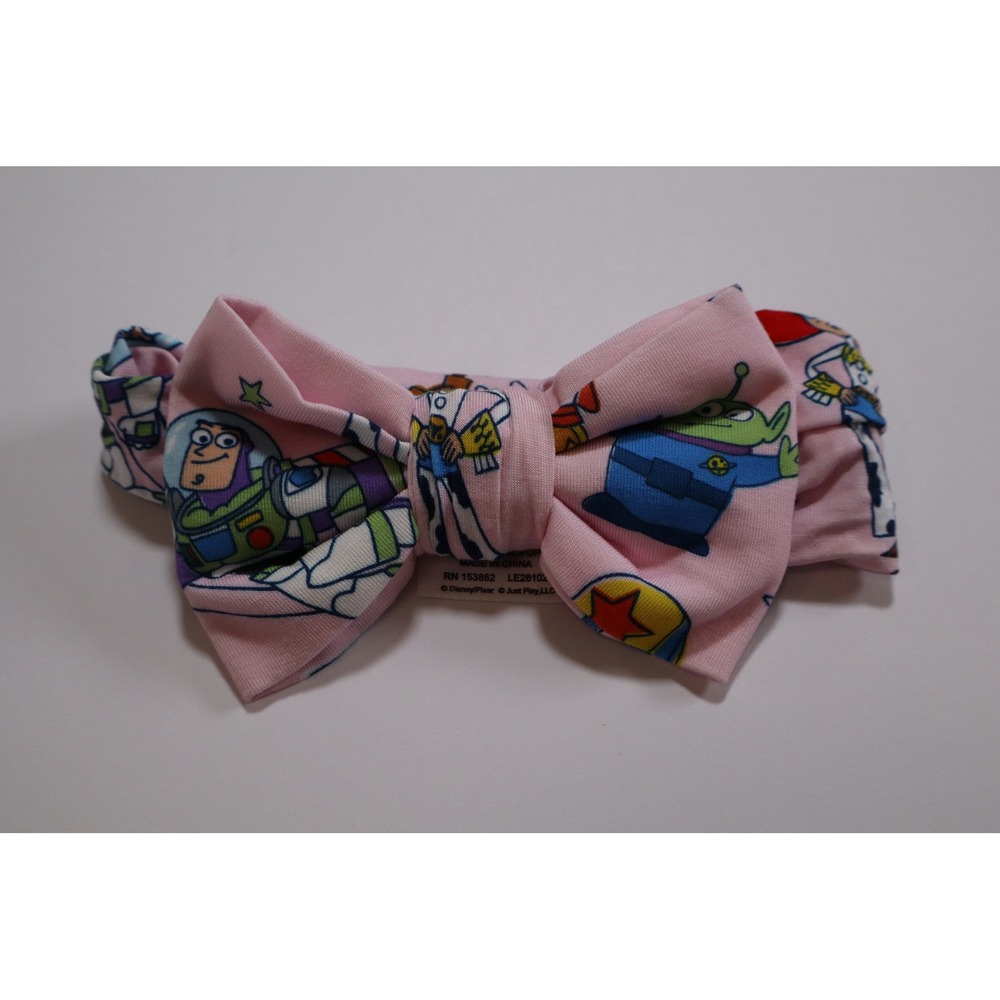 Little Sleepies Disney Toy Story Pink Bamboo Bow Headband NB-3T